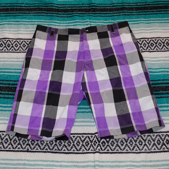 adidas purple golf shorts